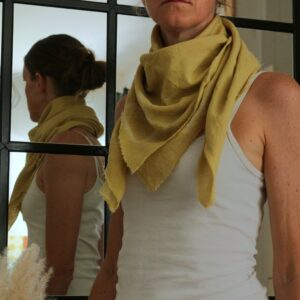 Kit Prêt à teindre - Grand carré potager (Teinture & Shibori)